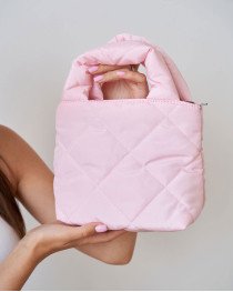 Женская сумка «Кира» розовый кубик
