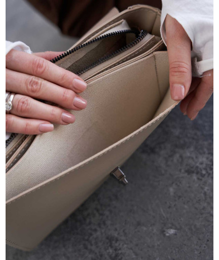 Женская сумочка «Регина» бежевая