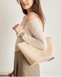 Стильна жіноча сумочка «Марта» молочна