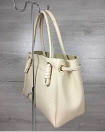 Молодежная женская сумка-шоппер «Эвелин» бежевая