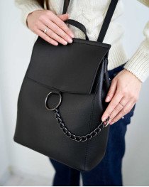 Сумка-рюкзак женская «Марио» черная