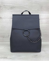 Сумка-рюкзак женская «Марио» графитовая