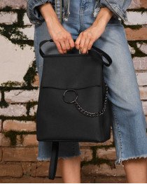 Сумка-рюкзак женская «Марио» графитовая