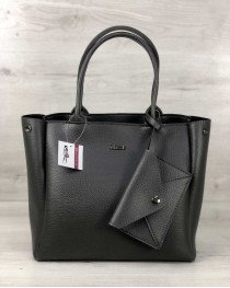 Женская сумка «Аланна» 2 в 1 серая