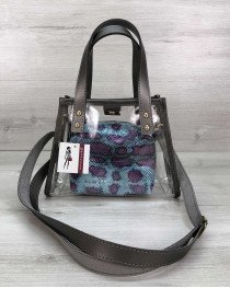  Сумка «Aster» силиконовая с голубой косметичкой