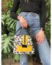 Жіноча сумка «Daisy» чорна з жовтим