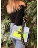 Жіноча сумка «Daisy» блакитна з жовтим
