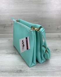 Клатч 60109 на два отделения мятный