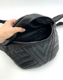 Женская сумка бананка «Дорис» черная