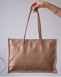 Женская кожаная сумка Magnolia бежевая, K77509