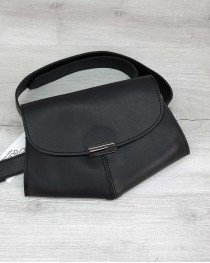 Сумка жіноча на пояс клатч «Demi» чорна