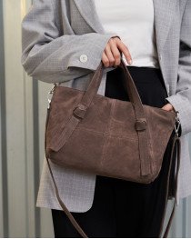 Жіноча шкіряна сумка «Амелия» капучино