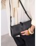 Жіноча шкіряна сумка Vanessa чорна