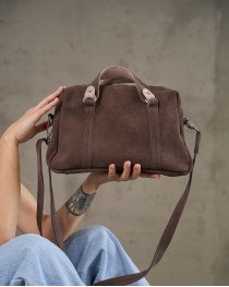 Жіноча шкіряна сумка «Меланія» капучино