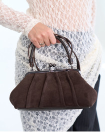 Женская замшева сумка Scarlet шоколадная