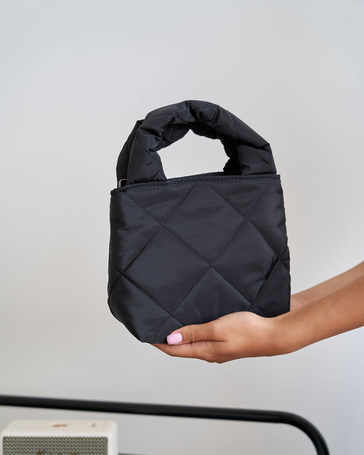 Сумка жіноча «Кіра» чорний кубік